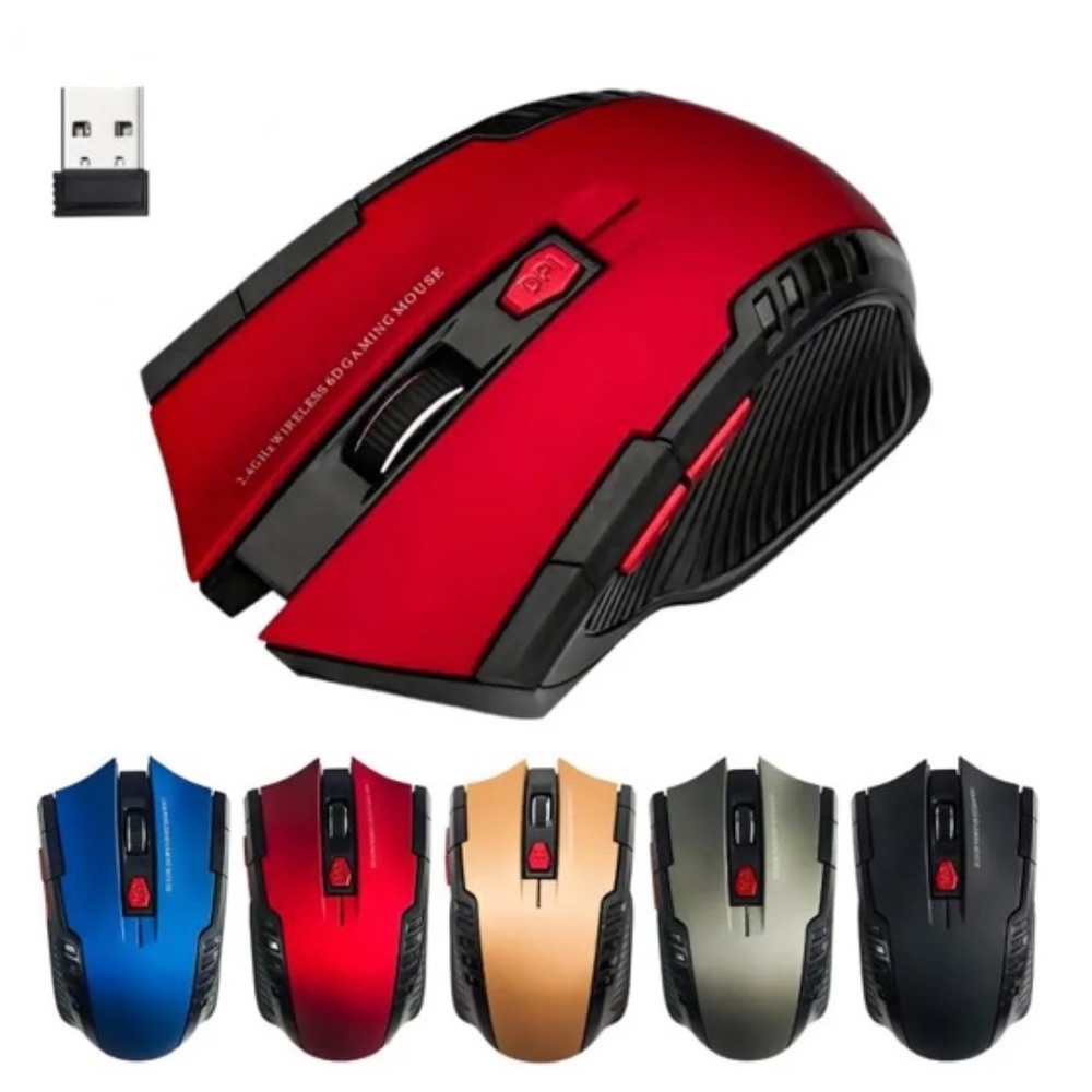 2.4G 6 Key Wireless Mouse Optical For Laptop Computer PC Gamer CSGO PUBG